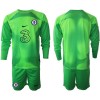 Maillot de Gardien à Manches Longues Chelsea 2022-23 Verte Pour Enfant